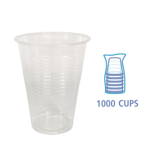 Translucent Plastic Cold Cups, Individually Wrapped, 9 oz, Polypropylene, 1,000/Carton