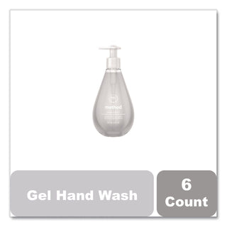 Gel Hand Wash, Sweet Water, 12 oz Pump Bottle, 6/Carton