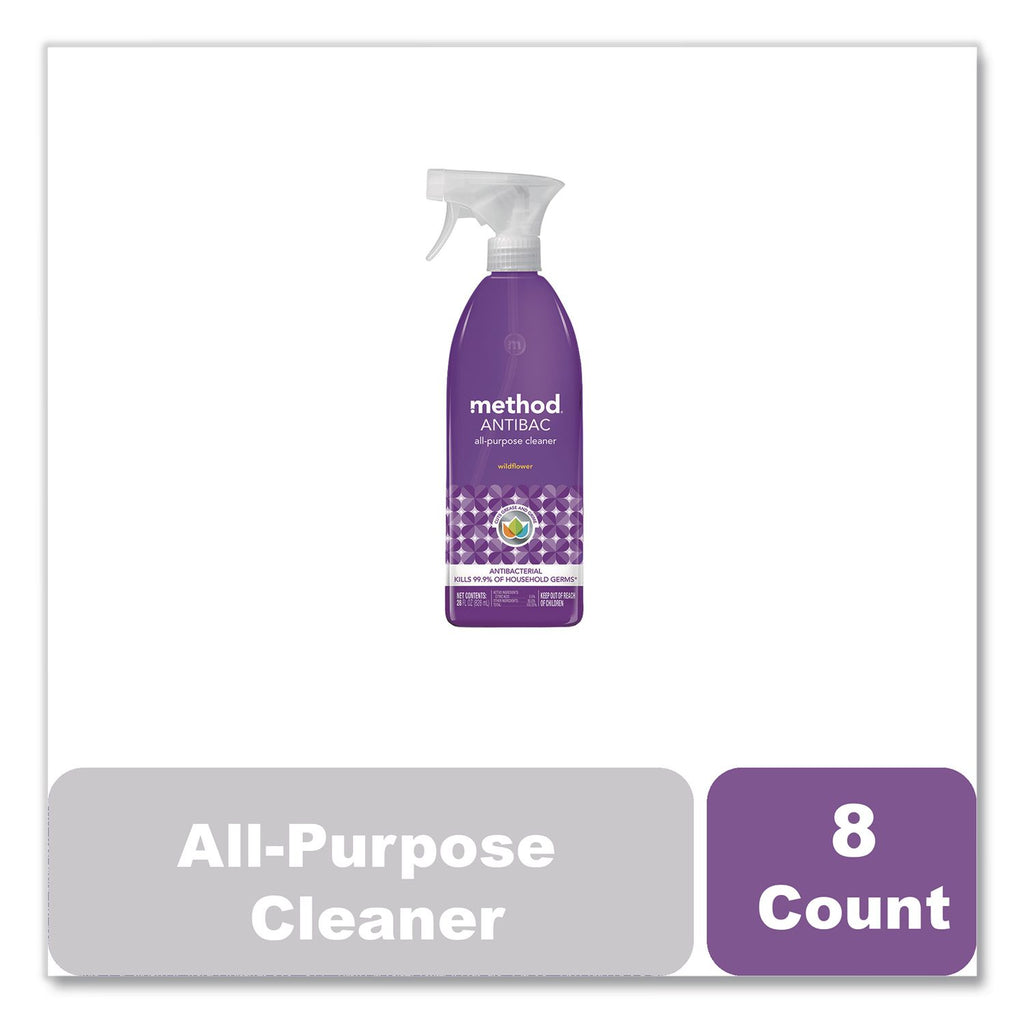 Antibac All-Purpose Cleaner, Wildflower, 28 oz Spray Bottle