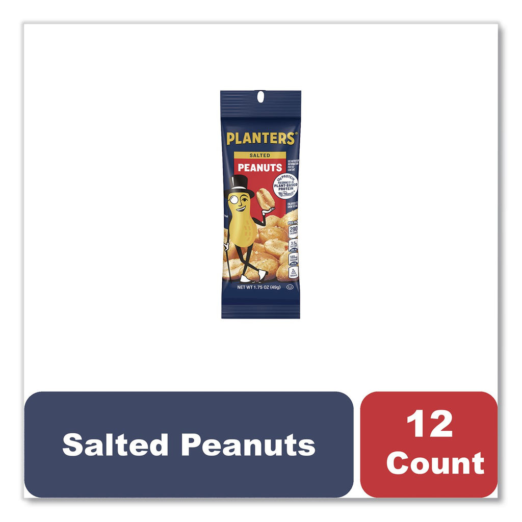 Salted Peanuts, 1.75 oz, 12/Box