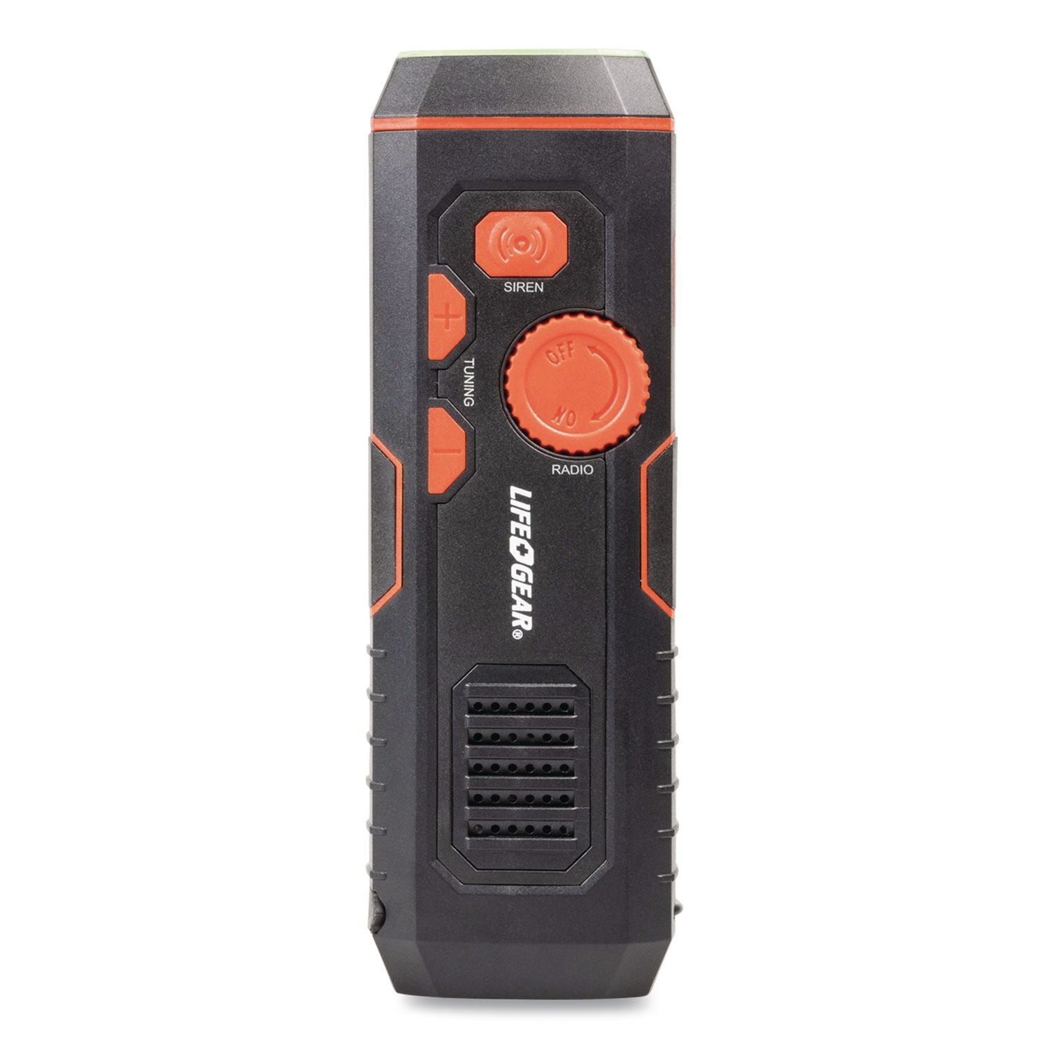 Life+Gear Stormproof Crank Light - 30 lm Lumen - Lithium Ion (Li-Ion) - Battery, USB - Water Resistant, Water Proof, Impact Resistant - Red, Black
