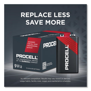 Duracell 9-Volt Procell Alkaline Constant Batteries, 12-Packs - For Industrial - 9V - 692 mAh - 9 V DC - 6 / Carton
