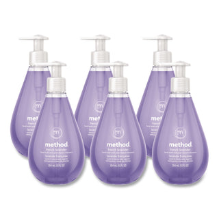 Gel Hand Wash, French Lavender, 12 oz Pump Bottle, 6/Carton
