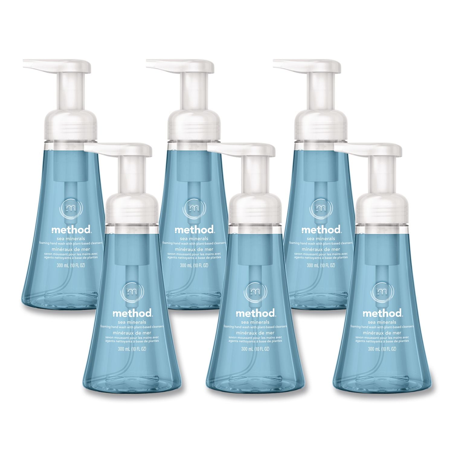 Foaming Hand Wash, Sea Minerals, 10 oz Pump Bottle, 6/Carton