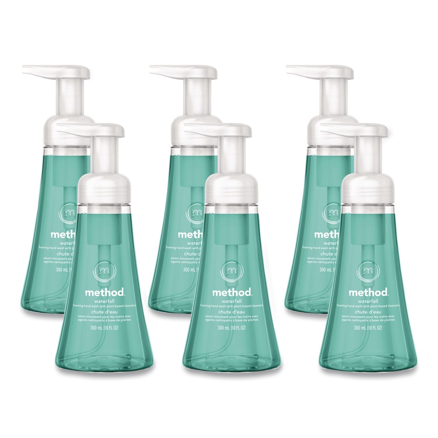 Foaming Hand Wash, Waterfall, 10 oz Pump Bottle, 6/Carton