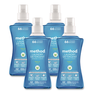 Laundry Detergent, Fresh Air Scent, 53.5 oz Bottle, 4/Carton