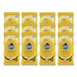 Lemon Scent Wet Wipes, Cloth, 7 x 10, White, 24/Pack, 12 Packs/Carton