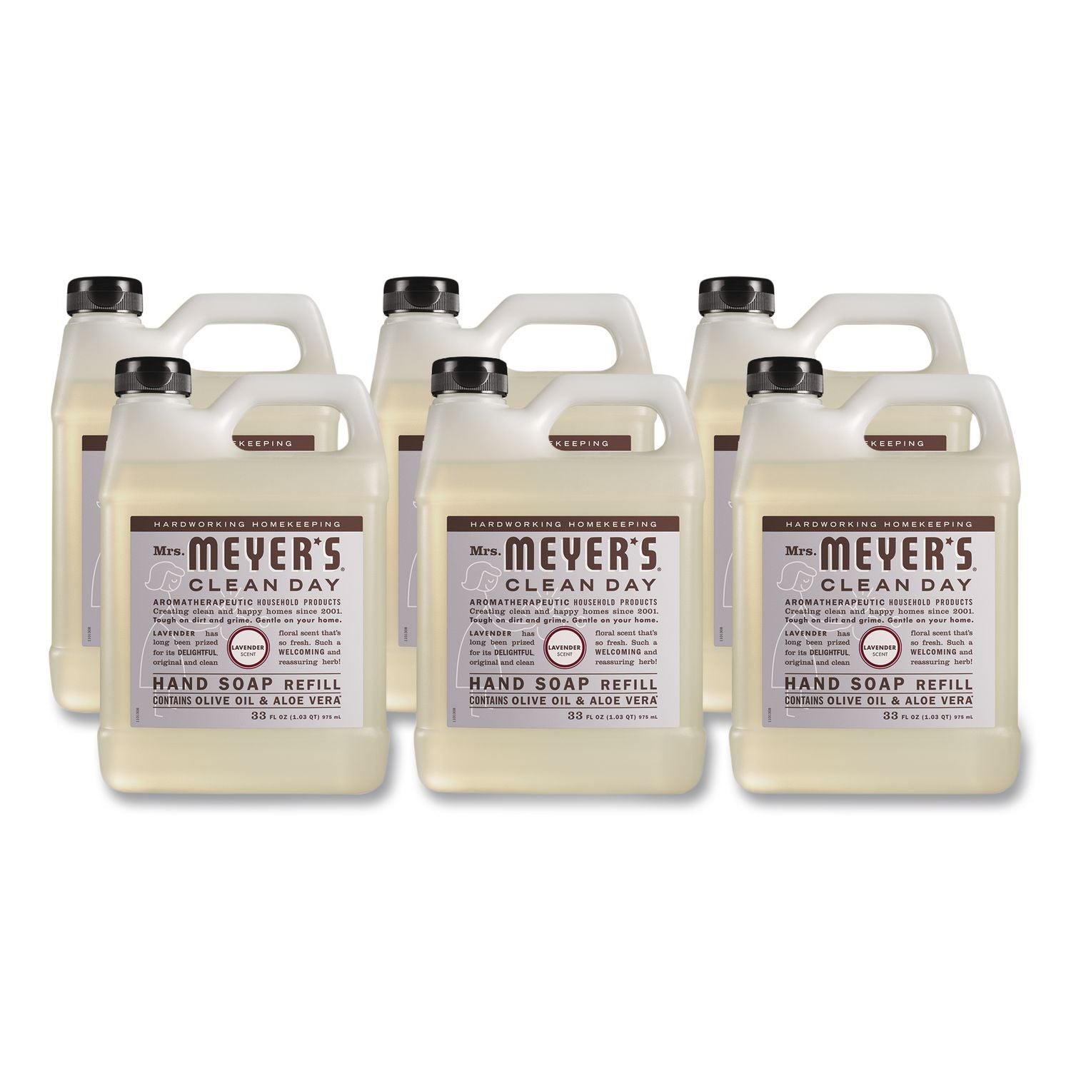 Clean Day Liquid Hand Soap, Lavender, 33 oz, 6/Carton