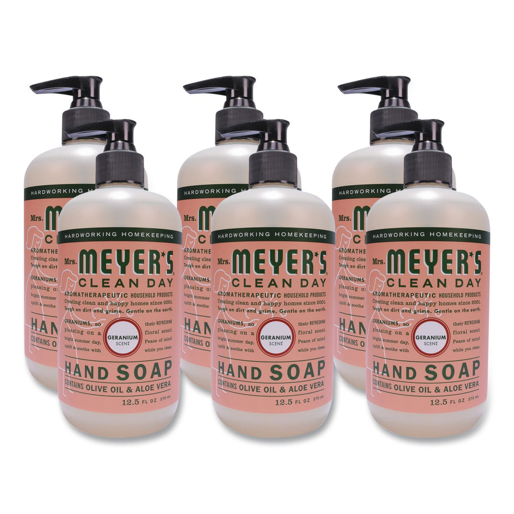 Clean Day Liquid Hand Soap, Geranium, 12.5 oz, 6/Carton
