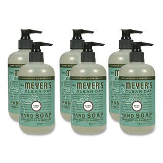 Clean Day Liquid Hand Soap, Basil, 12.5 oz, 6/Carton