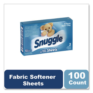 Vend-Design Fabric Softener Sheets, Blue Sparkle, 2 Sheets/Box, 100 Boxes/Carton