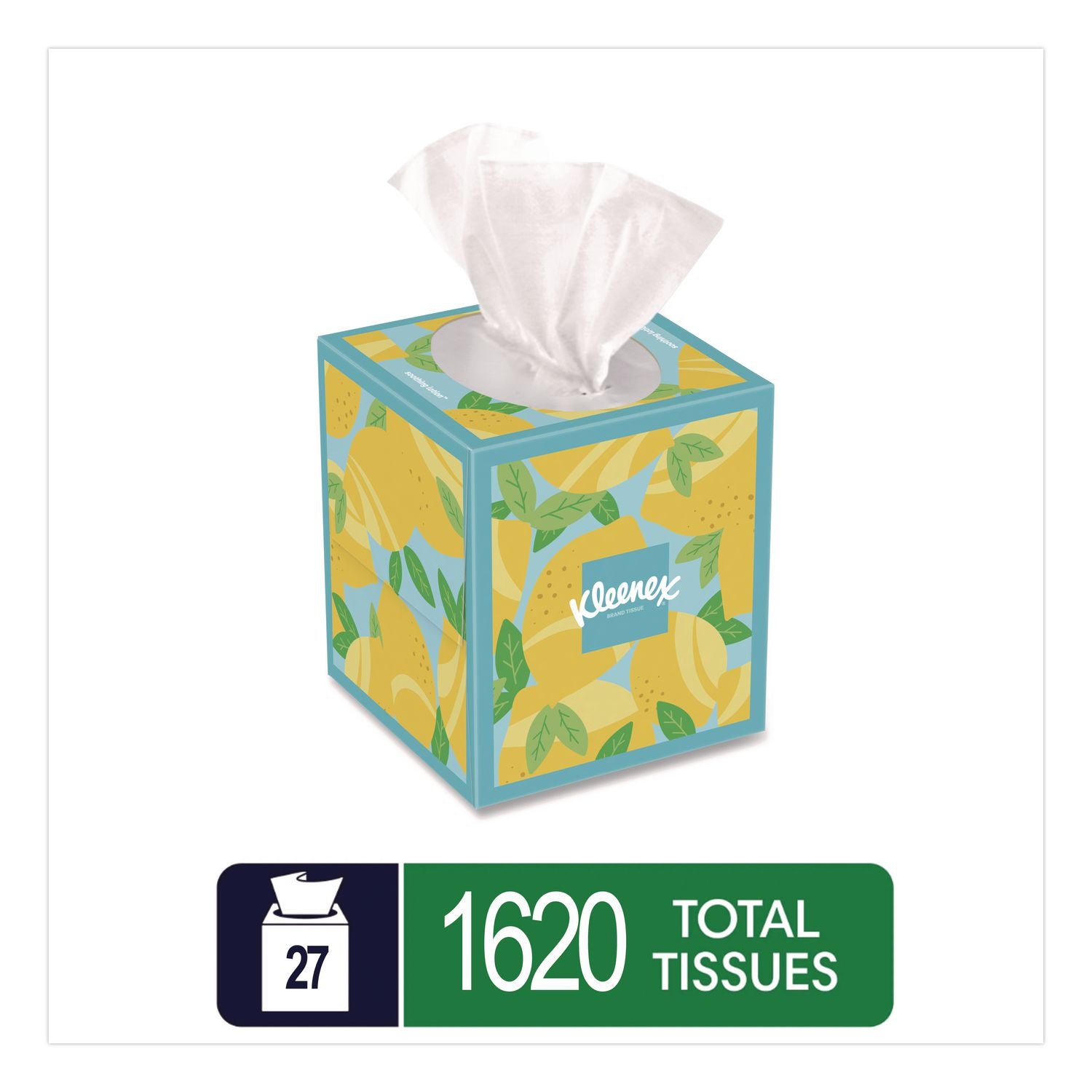 Lotion Facial Tissue, 3-Ply, White, 60 Sheets/Box, 27 Boxes/Carton