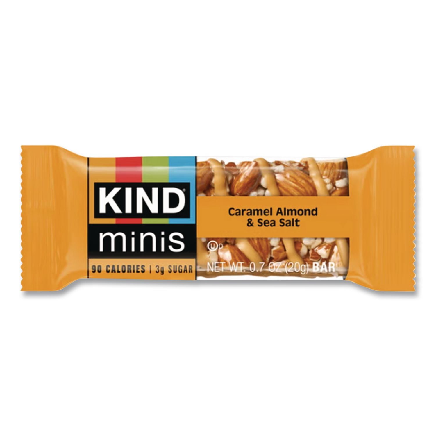 Minis, Caramel Almond Nuts/Sea Salt, 0.7 oz, 10/Pack