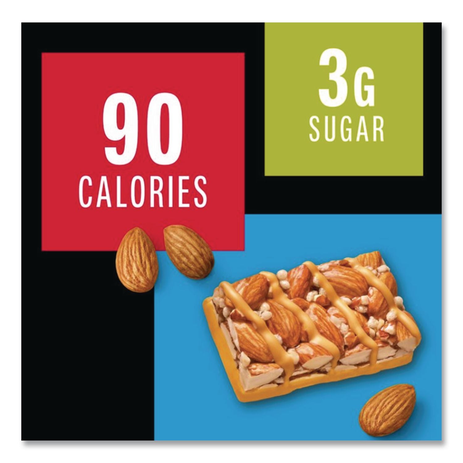 Minis, Caramel Almond Nuts/Sea Salt, 0.7 oz, 10/Pack