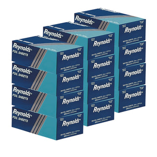 Pop-Up Interfolded Aluminum Foil Sheets, 12 x 10.75, Silver, 200/Box, 12 Boxes/Carton