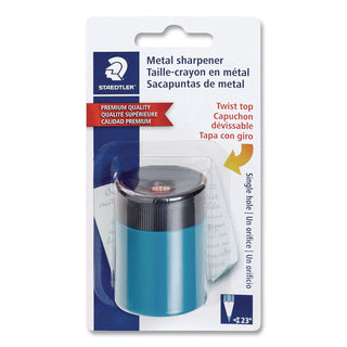 Staedtler Cylinder Metal Blade Pencil Sharpener - Assorted - 1 Each