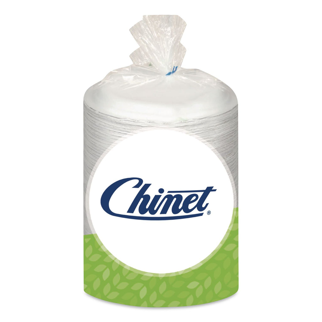 Paper Dinnerware, Plate, 6" dia, White, 125/Pack