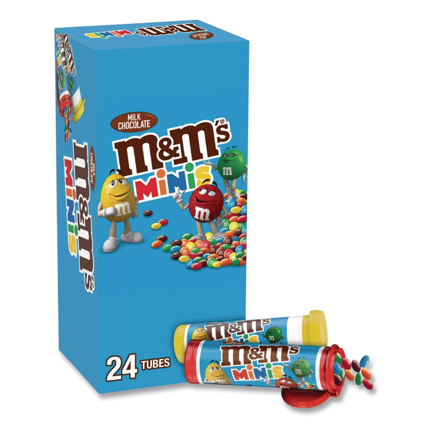 Milk Chocolate Mini Tubes, 1.08 oz, 24 Tubes/Box, Ships in 1-3 Business Days