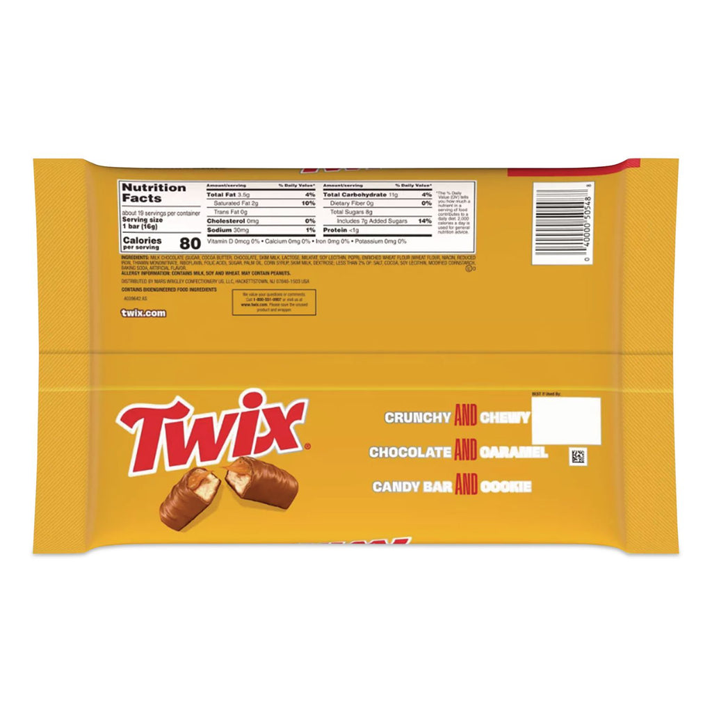 Cookie Bars, Fun Size, 10.83 oz Bag, 4 Bags/Box, Ships in 1-3 Business Days