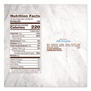 Milk Chocolate Bars, 1.44 oz, 18 Bars/Carton, Ships in 1-3 Business Days