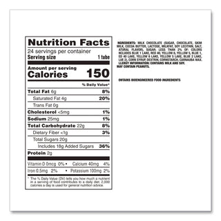 Milk Chocolate Mini Tubes, 1.08 oz, 24 Tubes/Box, Ships in 1-3 Business Days