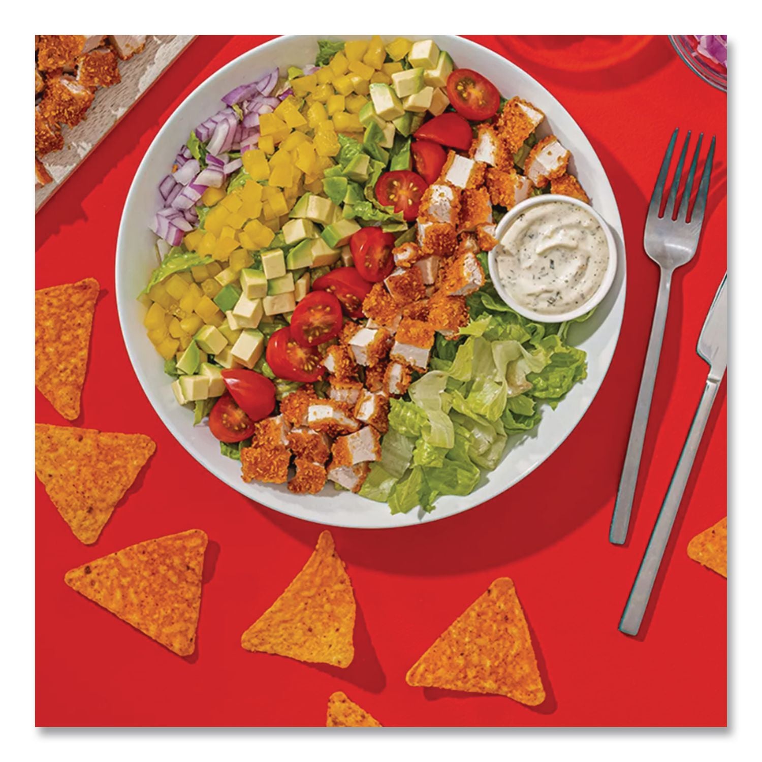 Nacho Cheese Tortilla Chips, 1 oz Snack Bag, 50/Carton, Ships in 1-3 Business Days