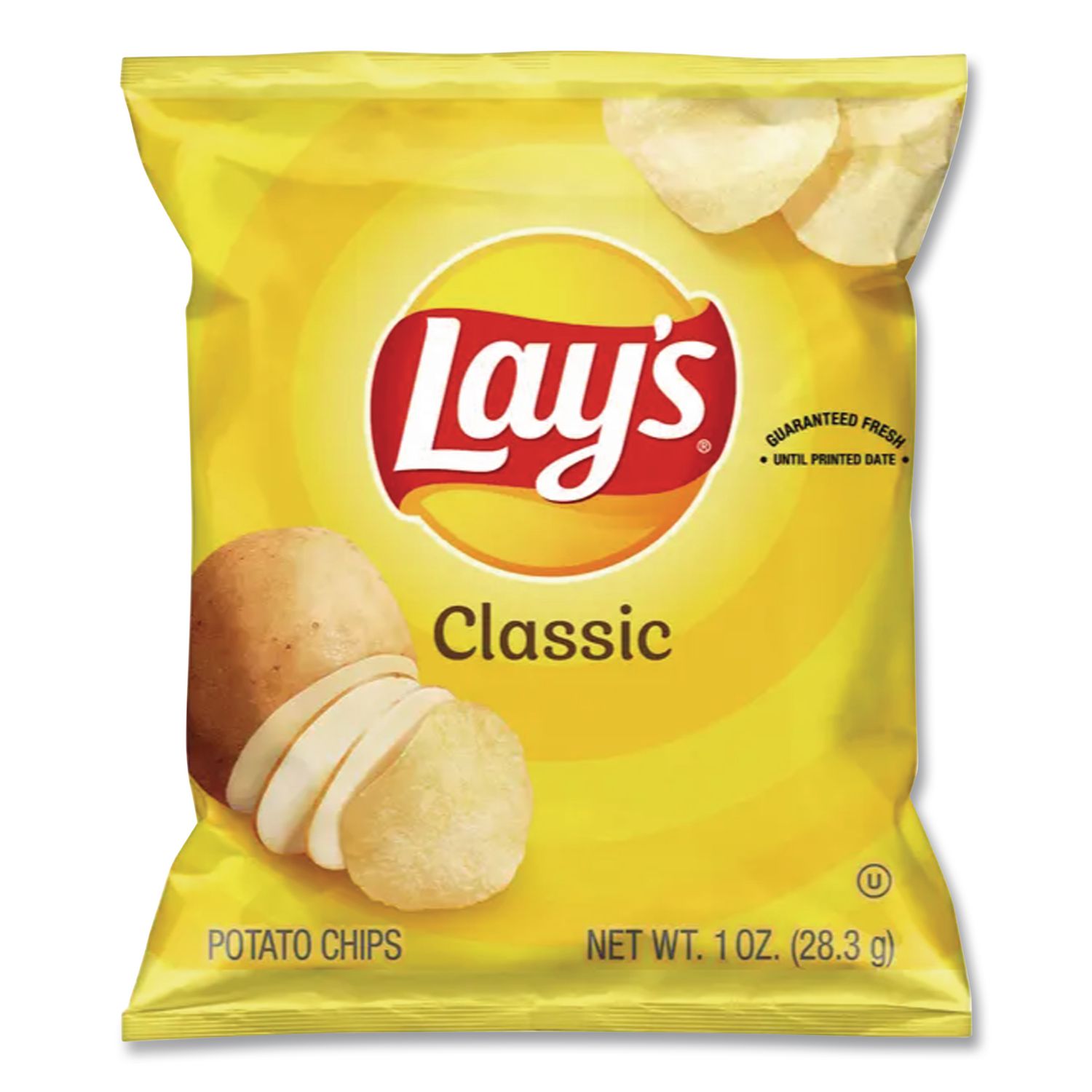 Regular Potato Chips, Classic Flavor, 1 oz Bag, 50/Carton, Ships in 1-3 Business Days