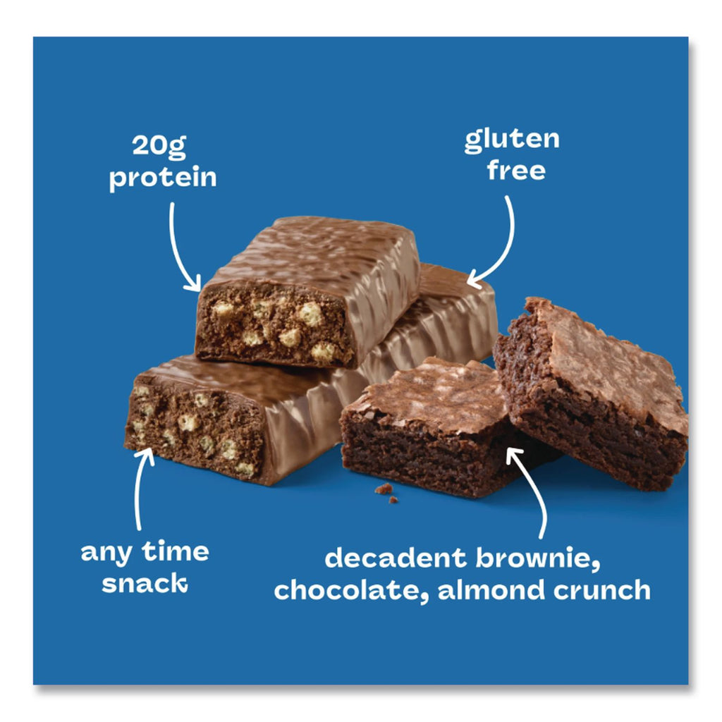 High Protein Bars, Brownie Crunch, 2.1 oz Bar, 10 Bars/Carton, Ships in 1-3 Business Days