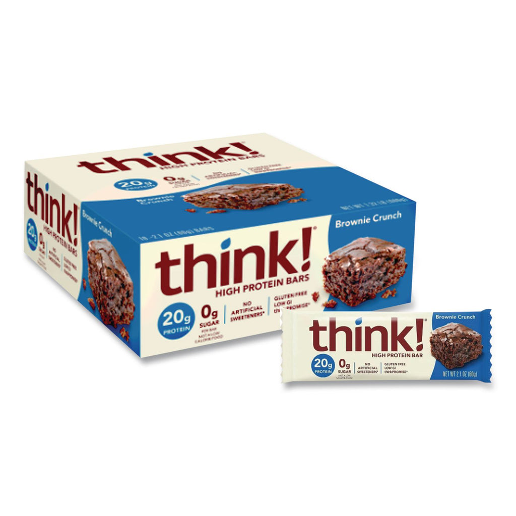 High Protein Bars, Brownie Crunch, 2.1 oz Bar, 10 Bars/Carton, Ships in 1-3 Business Days