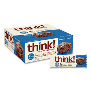 High Protein Bars, Brownie Crunch, 2.1 oz Bar, 10 Bars/Carton, Ships in 1-3 Business Days