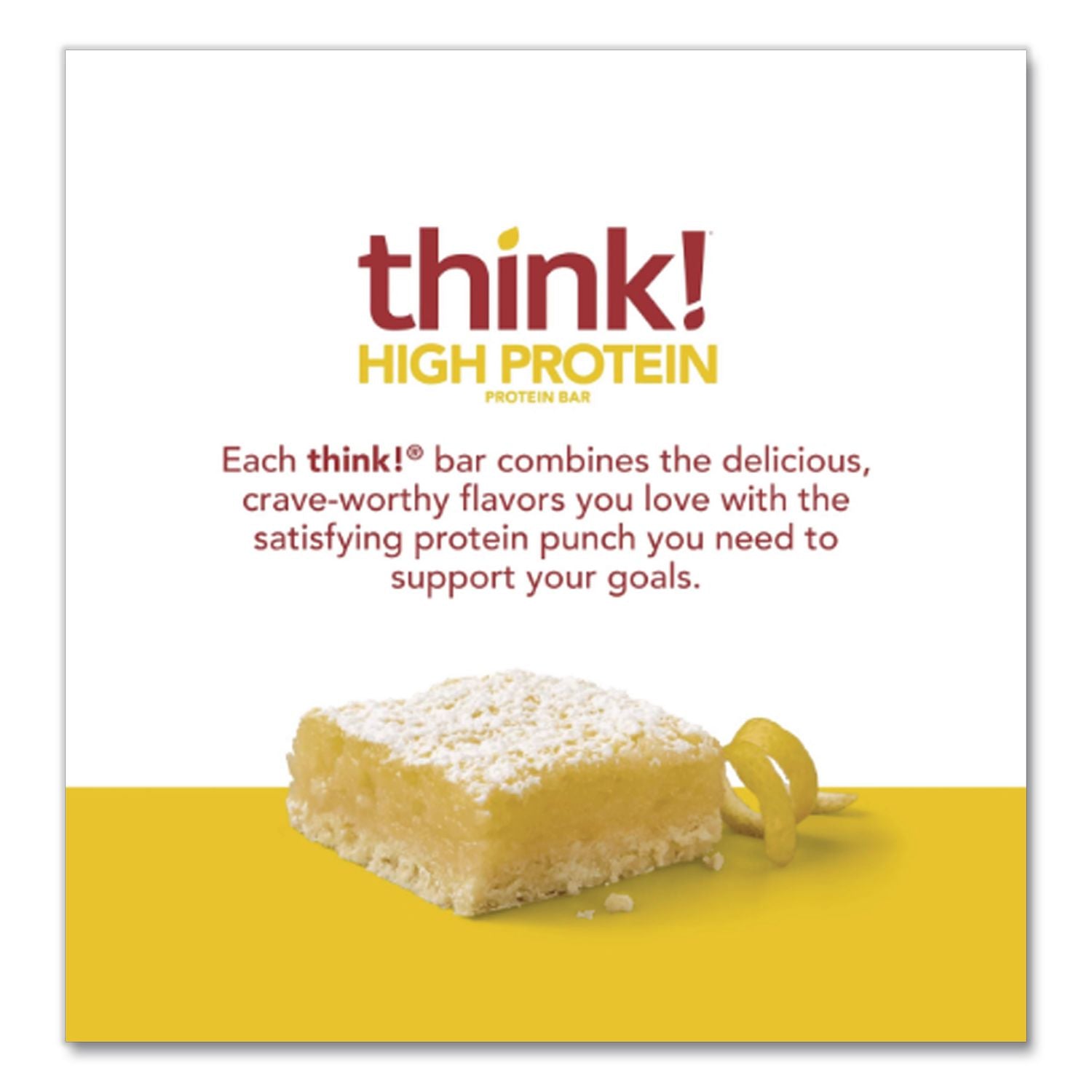 High Protein Bars, Lemon Delight, 2.1 oz Bar, 10 Bars/Carton, Ships in 1-3 Business Days