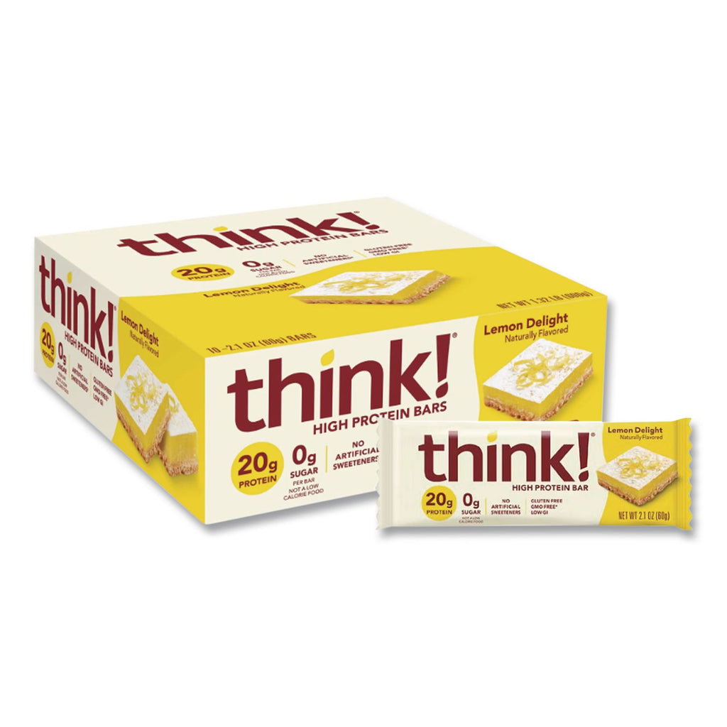 High Protein Bars, Lemon Delight, 2.1 oz Bar, 10 Bars/Carton, Ships in 1-3 Business Days