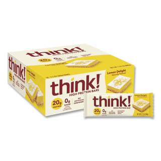 High Protein Bars, Lemon Delight, 2.1 oz Bar, 10 Bars/Carton, Ships in 1-3 Business Days