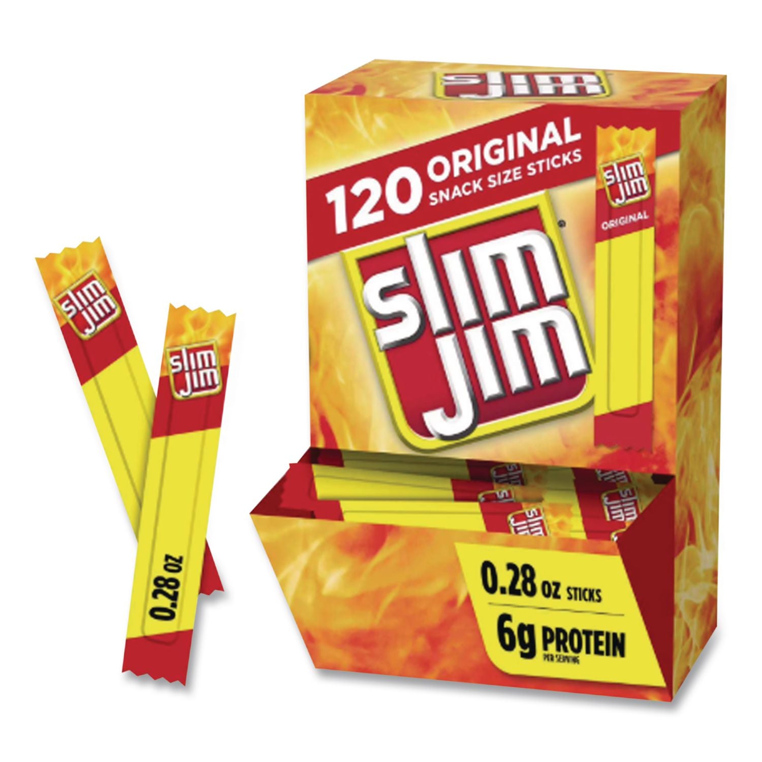 Beef Jerky Meat Sticks Original, 0.28 oz Stick, 120 Sticks/Box, Ships in 1-3 Business Days