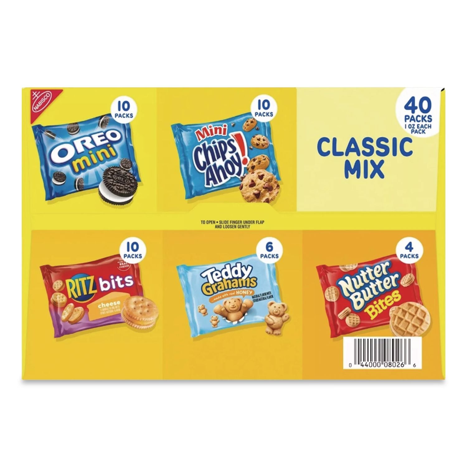 Cookie and Cracker Classic Mix, Assorted Flavors, 1 oz Pack, 40 Packs/Box, Ships in 1-3 Business Days