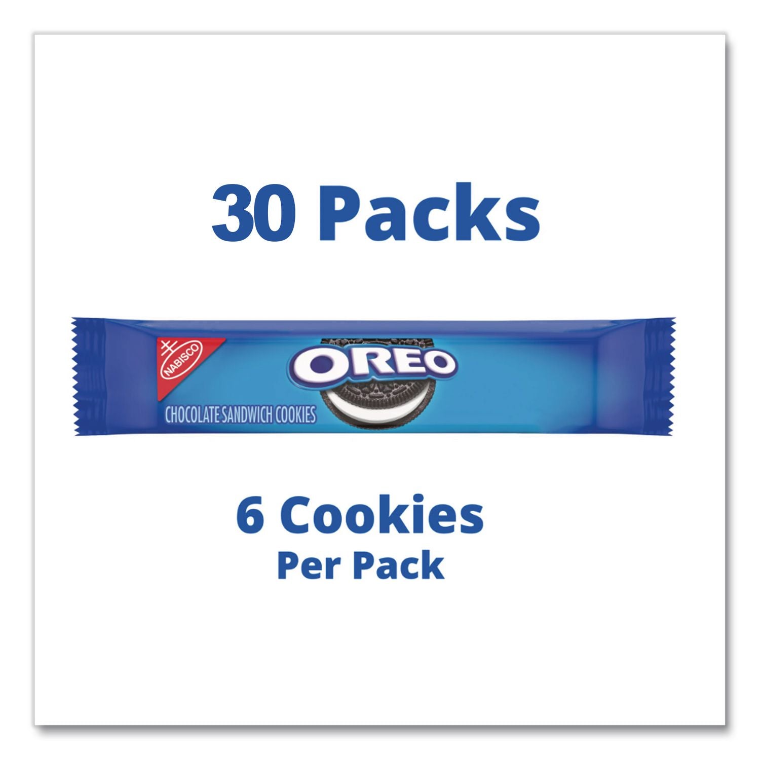 Oreo Cookies Single Serve Packs, Chocolate, 2 oz Pack, 30/Box, Ships in 1-3 Business Days