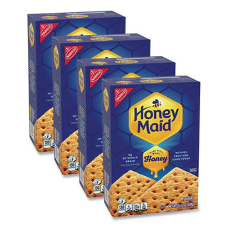 Honey Maid Honey Grahams, 14.4 oz Box, 4 Boxes/Pack, Ships in 1-3 Business Days