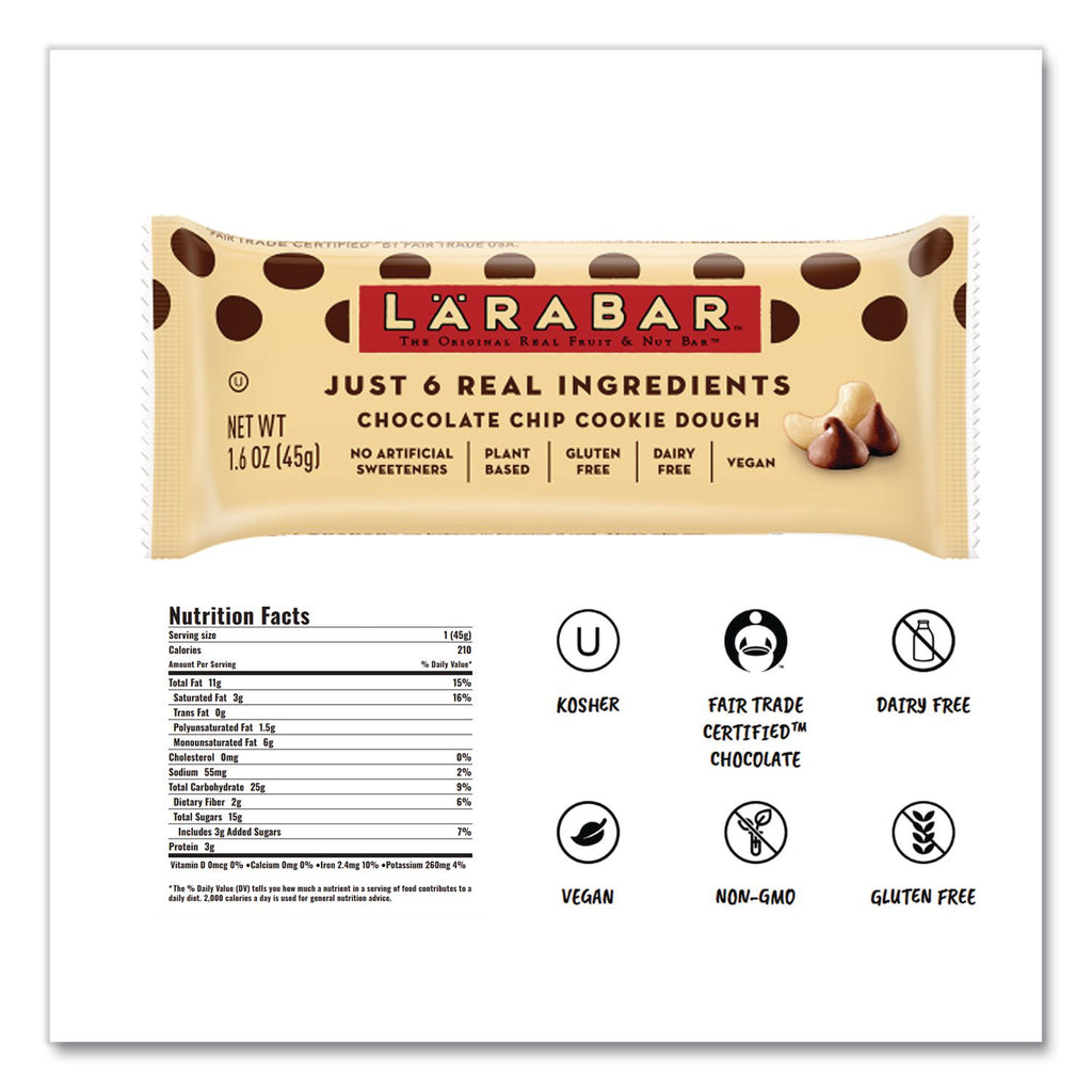 The Original Fruit and Nut Food Bar, Assorted Flavors, 1.6 oz Bar, 20 Bars/Box, Ships in 1-3 Business Days