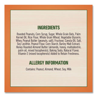 Granola Bars, Sweet and Salty Peanut, 1.2 oz Pouch, 48/Box, Ships in 1-3 Business Days