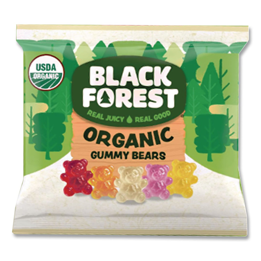 Organic Gummy Bears, 0.8 oz Pouch, 65 Pouches/Carton, Ships in 1-3 Business Days