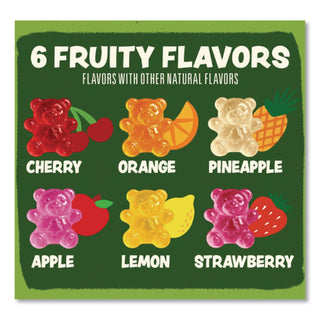 Organic Gummy Bears, 0.8 oz Pouch, 65 Pouches/Carton, Ships in 1-3 Business Days