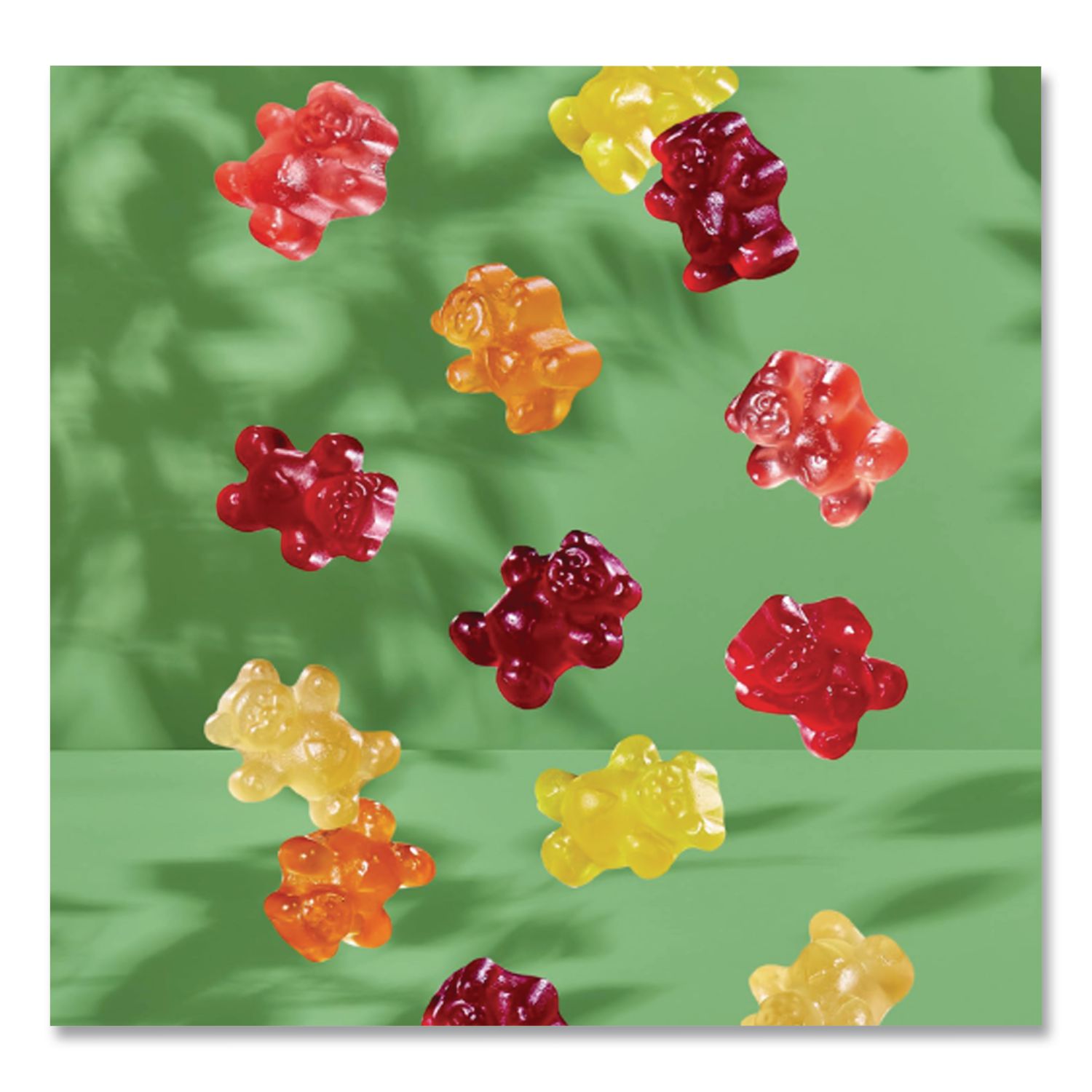 Organic Gummy Bears, 0.8 oz Pouch, 65 Pouches/Carton, Ships in 1-3 Business Days