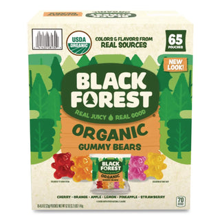 Organic Gummy Bears, 0.8 oz Pouch, 65 Pouches/Carton, Ships in 1-3 Business Days