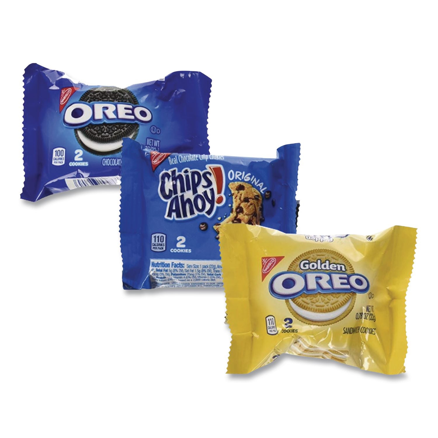 Cookie Variety Pack, Assorted Flavors, 0.77 oz Pack, 60 Packs/Carton, Ships in 1-3 Business Days