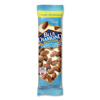 Low Sodium Lightly Salted Almonds, 1.5 oz Tube, 12 Tubes/Carton, Ships in 1-3 Business Days