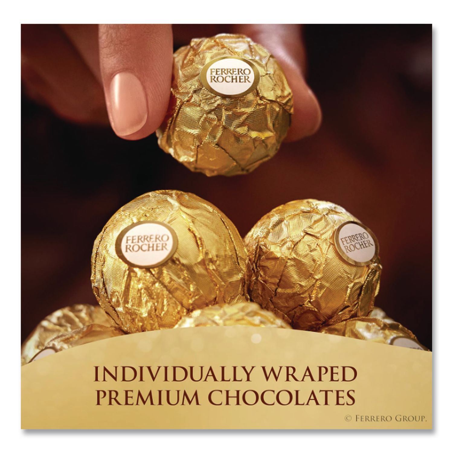 Hazelnut Chocolate Diamond Gift Box, 21.2 oz, 48 Pieces, Ships in 1-3 Business Days