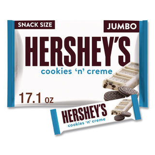 Snack Size Bars, Cookies n Creme, 17.1 oz Bag, 2/Pack, Ships in 1-3 Business Days