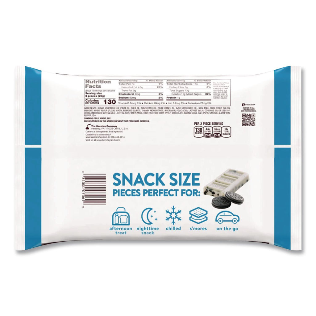 Snack Size Bars, Cookies n Creme, 17.1 oz Bag, 2/Pack, Ships in 1-3 Business Days