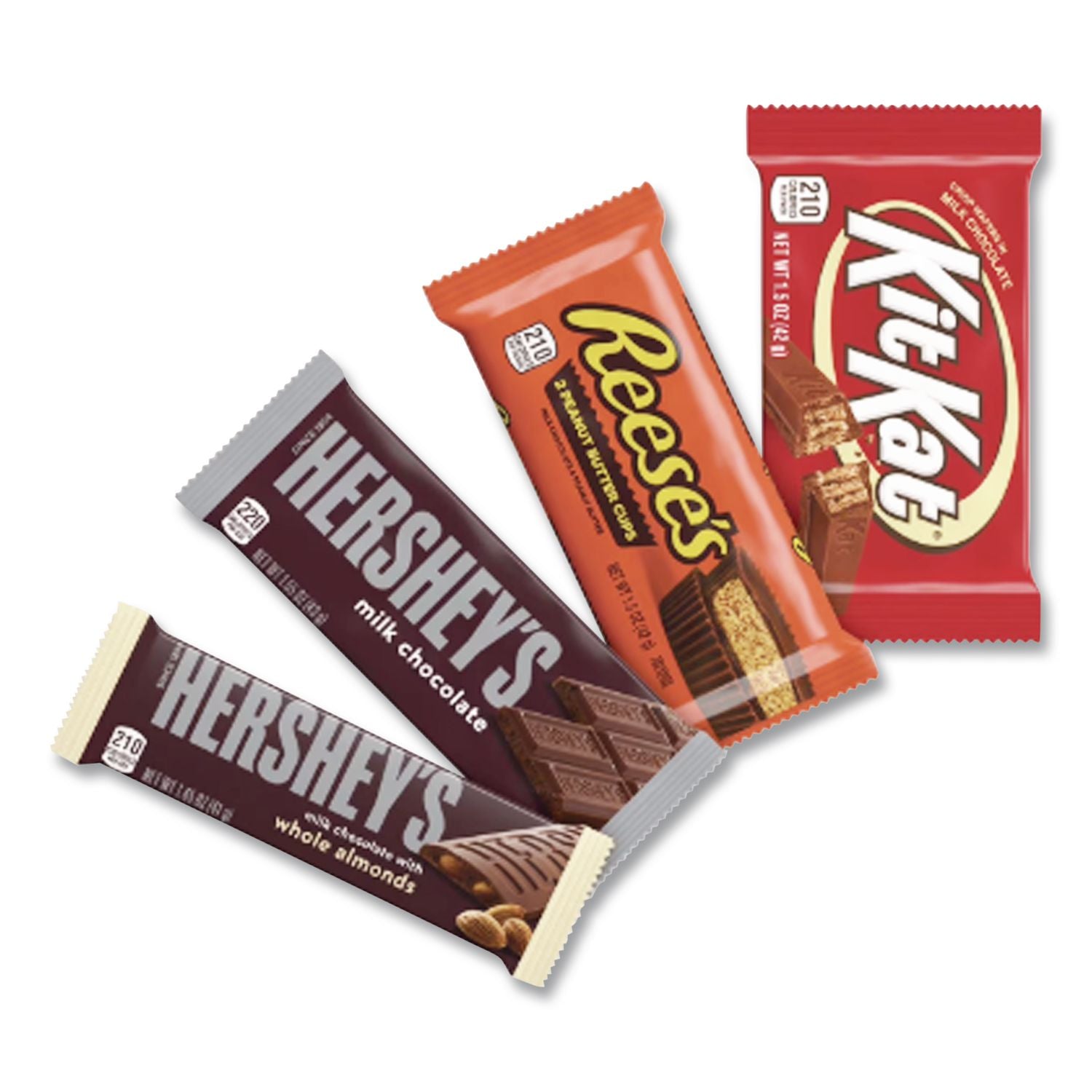 Full Size Chocolate Candy Bar Variety Pack, Assorted 1.5 oz Bar, 30 Bars/Box, Ships in 1-3 Business Days