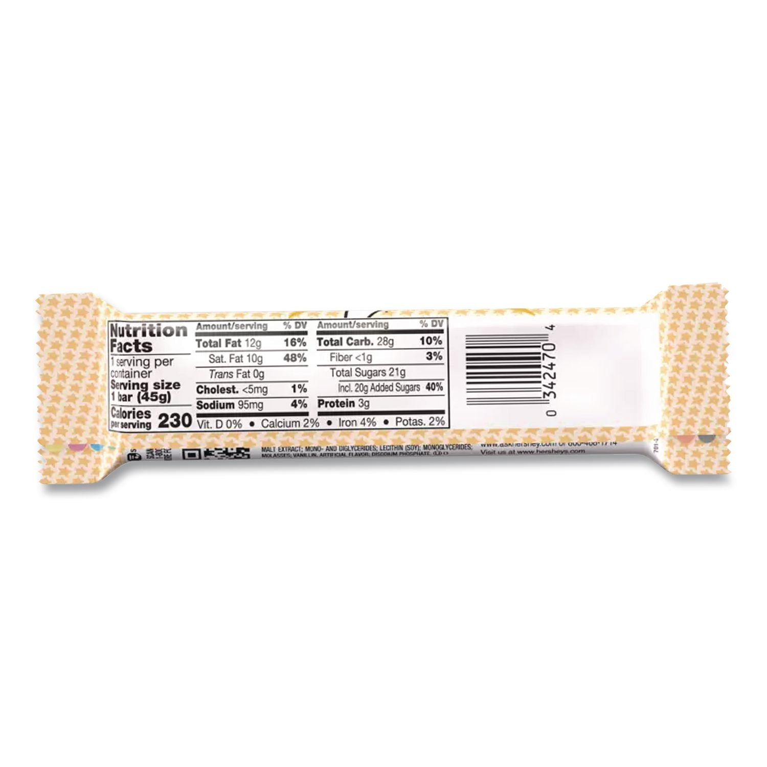 Candy Bar, 1.6 oz Bar, 36 Bars/Box, Ships in 1-3 Business Days